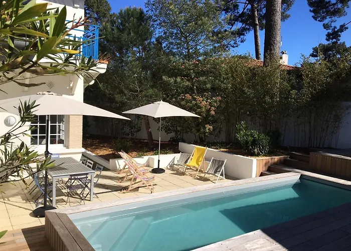 Villa Moderne 4 Chambres, Piscine Chauffee, Wi-fi, Proche Et Commerces, - Fr-1-374-147 Arcachon
